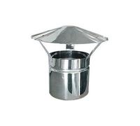 FUMAIOLO FISSO ACCIAIO INOX A CAPPELLO CINESE D.CM.12 TUBO STUFA CAPPELLOTTO