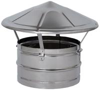 Fumaiolo fisso cinesino tondo (attacco maschio) Ø cm. 30 -