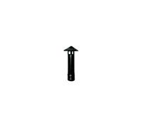 Fumaiolo Fisso per Stufa a Pellet Altezza 21 cm Ø 8 cm colore Nero