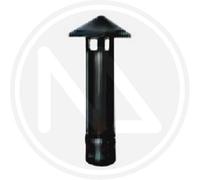 FUMAIOLO FISSO PER TUBI STUFA PELLET, ALTEZZA 21CM, Ø 8CM [EEK: A]