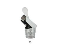 Fumaiolo gallo da 100mm in acciaio inox base tonda innesto M maschio
