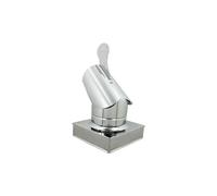 Fumaiolo gallo da 42x52cm in acciaio inox base rettangolare