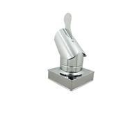 Fumaiolo gallo inox base quadra 20x20cm