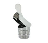 Fumaiolo gallo inox base tonda innesto M maschio da 250mm