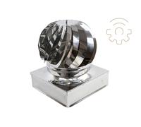 fumaiolo girevole acciaio inox attacco quadro 25x25 cm comignolo camino