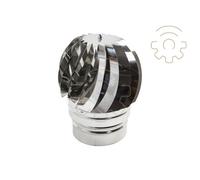 fumaiolo girevole acciaio inox attacco tondo Ø 22 cm comignolo camino