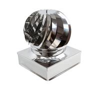 Fumaiolo Girevole Inox Quadrato cm. 32x32 - Zinco Group