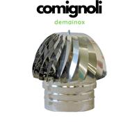 Fumaiolo girevole per canne fumarie camino tondo acciaio inox comignolo stufa [EEK: Conforme]