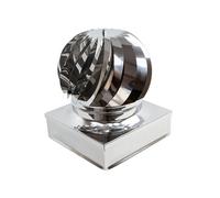 Fumaiolo Girevole Quadrato Globo Inox cm. 17x17 - Zinco Group