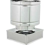 FUMAIOLO INOX QUADRO 'ANTIVENTO' 270x270 mm