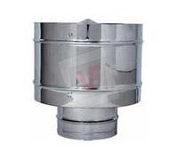 FUMAIOLO TESTA RADIANTE FISSO ANTI-VENTO ATTACCO TONDO DIAMETRO 15 CM