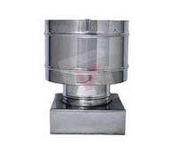 FUMAIOLO TESTA RADIANTE FISSO ANTI-VENTO CM.27X27 ATTACCO QUADRATO