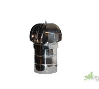 FUMAIOLO VENTOLINO ZINCATO CAPPELLOTTO GIREVOLE TONDO CM.12 COMIGNOLO TUBO STUFA