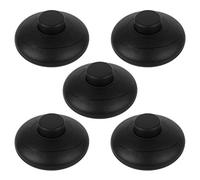 Fumanduo 5PCS interruttore a pedale per lampada interruttore piede interruttore rotondo per alimentazione interruttore a pedale di ricambio per lampada da terra e da tavolo, diametro 70 mm, nero