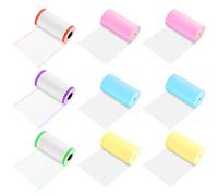 Fumanduo 9 Rotoli di Carta Termica Diretta, Mini Carta Termica per Stampa a Colori, per Ricevute Termiche, per Fotocopiatrice, Rotolo di Carta per Mini Stampante, 57 x 30 mm(non Adesivo)