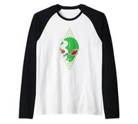 Fumare, Alieno, Rilassante, in, Spazio Maglia con Maniche Raglan