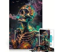 Fumare fa male Puzzle da 1000 pezzi per adolescenti Puzzle Clear Logic Giocattolo Momento di pace Taglio perfetto Lista dei desideri di Babbo Natale (50x75cm)