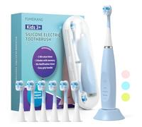 FUMEIKANG Spazzolini elettrici per bambini Sonic Ricaricabile Spazzolino da denti Regali per Ragazzi e Ragazze Smart Timer Power Spazzolino da denti - Blu 3 4 5 6 7 8 9 10 11 12 (blu)