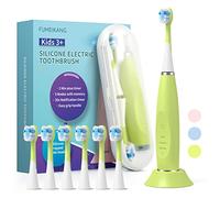FUMEIKANG Spazzolino elettrico per bambini sonico ricaricabile spazzolino da denti regalo per ragazzi e ragazze Smart Timer Power Toothbrush - 3 4 5 6 7 8 9 10 11 12 (verde)