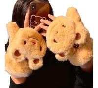 Fumetti Orso Calco Più Caldo Guanti Full Finger Set Per Ciclismo Sport Invernale E L'arrampicata Inverno Accessori Peluche Muggini Per Bambini