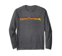 Fumetto Classico con Logo con Testo Rosso e Giallo di Flash Gordon Maglia a Manica