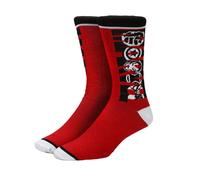 Fumetto Marvel Libro Logo Supereroi Nero e Rosso Calzini