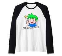 Fumetto tariffario F contro la disfunzione politica Maglia con Maniche Raglan