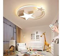 FUMIMID Plafoniera LED Cartoon Lampadari Bambini Lampada Da Soffitto Moderna Dimmerabile Con Telecomando Lampadario Stella Interno Camera Da Letto Soggiorno Sala Da Pranzo Illuminazione,Bianca,55cm