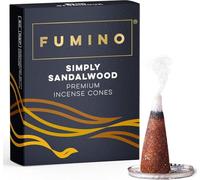 Fumino Coni di Incenso Fresco a Cascata Backflow Fragranza Legno di Sandalo, 15 per Scatola, Masala, Agarbatti, Joss Fragranze per Relax, Meditazione e Per la Casa e L'arredamento