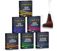 Fumino Incenso Coni a Cascata Backflow Riflusso Pacchetto Essenziale 6 Scatole 90 Coni Incensi Naturali Masala Agarbatti Fragranza Profumata Incenso Meditazione e Relax, Decorazione Casa