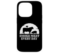 Fumo carne Stagione barbecue tutti i giorni Pitmasters & Foodies Custodia per iPhone 14 Pro