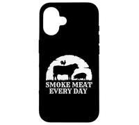 Fumo carne Stagione barbecue tutti i giorni Pitmasters & Foodies Custodia per iPhone 16