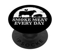Fumo carne Stagione barbecue tutti i giorni Pitmasters & Foodies PopSockets PopGrip Adesivo