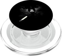 Fumo Faccia Di Gatto Con Sigaretta Grunge PopSockets PopGrip per MagSafe