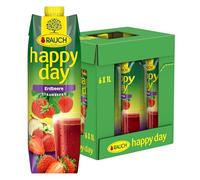 Fumo Happy Day Fragola | intenso sapore di fragola | raffinato con mela e limone | 6 x 1 l Tetra Prisma