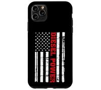 Fumo meccanico dei fratelli Turbo della bandiera USA di potere del camion diesel Custodia per iPhone 11 Pro Max
