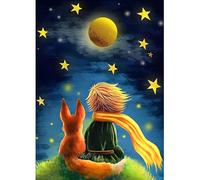 Fumupe 5D Piccolo Principe Diamond Painting Adulti, Diamond Painting Kit Completo, Diamantini Crystal Art, Strass Ricamo a Punto Croce, Hobby Creativi Adulti Decorazioni da Parete e Casa 30x40cm