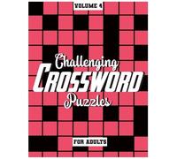 Fun Activity Books Challenging Crossword Puzzles For Adults (Tascabile)
