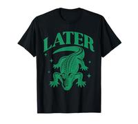 Fun Alligator Illustrative Graphic Men And Boys Later Gator Maglietta