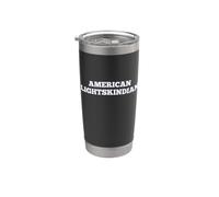 Fun American Lightskindian Light Skin Mixed Heritage Bicchiere termico in acciaio inox doppia parete
