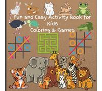 Fun and Easy Activity Book for Kids: Coloring and Games: Super Simple Games and Coloring for Kids