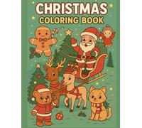 Fun and Easy Holiday Coloring Pages for Kids 50 pages | Santa, Gingerbread, Christmas Trees and Winter Activities