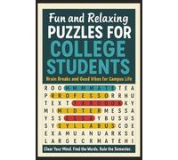 Fun and Relaxing Puzzles for College Students: Brain Breaks and Good Vibes for Campus Life. Clear Your Mind. Find the Words. Rule the Semester. Make Word Searches Great Again!