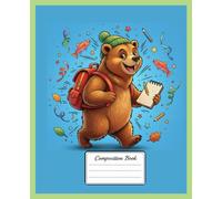 Fun Animal Cute Bear Composition Notebook 7.5 x 9.25" | 110 Pages| Wide Ruled