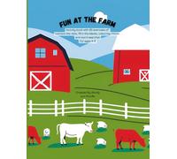 Fun At The Farm: Activity book with 85 exercises of connect the dots, fill in the blanks, colouring, mazes and word searches! For ages 4-8.