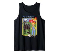 Fun at the Farm Sarcastic Retro Vintage Funny Adult Humor Canotta