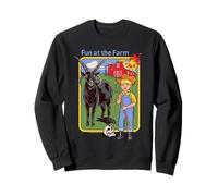 Fun at the Farm Sarcastic Retro Vintage Funny Adult Humor Felpa