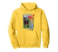 Fun at the Farm Sarcastic Retro Vintage Funny Adult Humor Felpa con Cappuccio