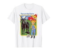 Fun at the Farm Sarcastic Retro Vintage Funny Adult Humor Maglietta
