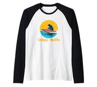 Fun Bear Lake Utah Watersports Vacation Souvenir Maglia con Maniche Raglan